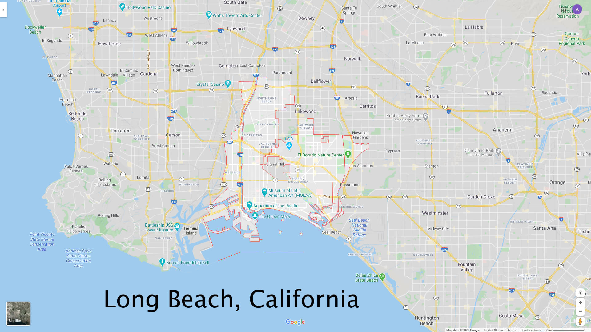 Long Beach California Map